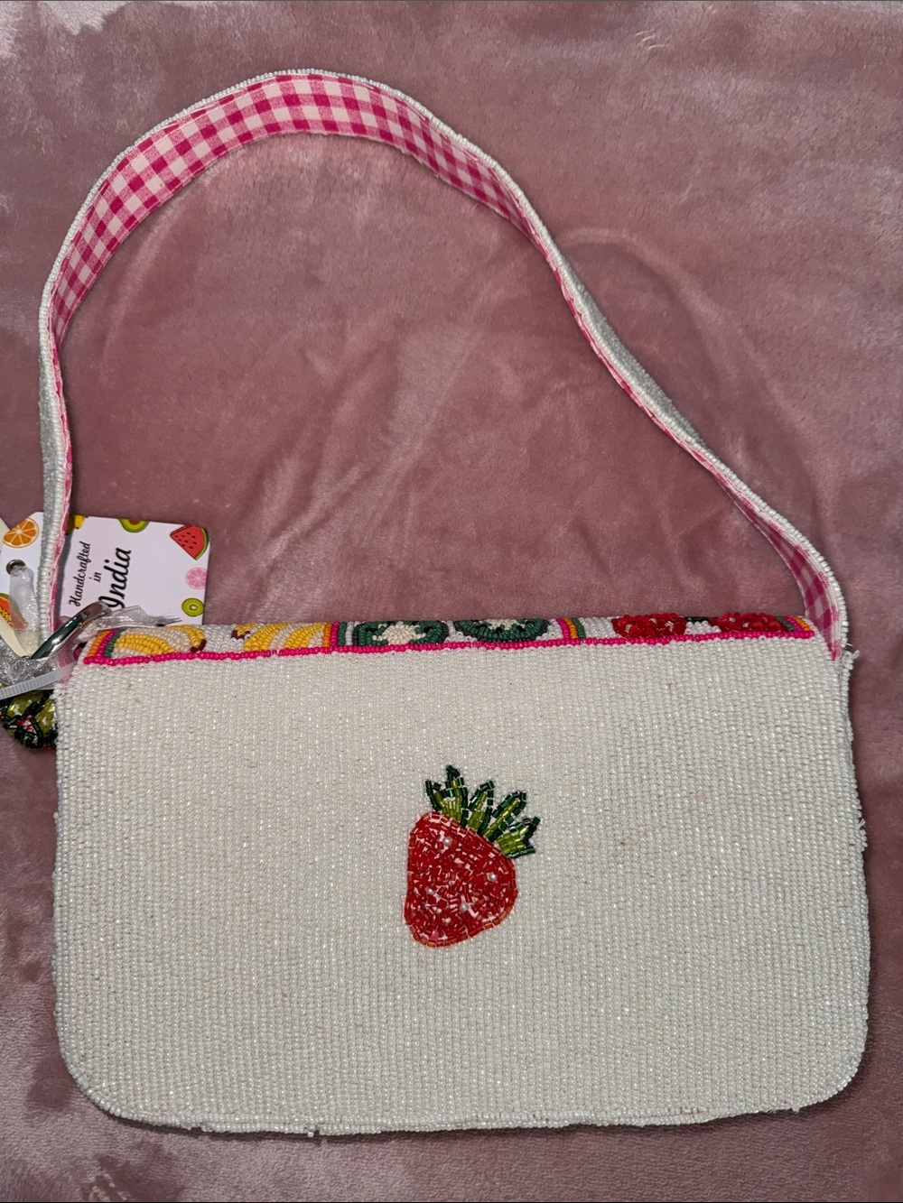 Beaded bag multi fruit - Picture 9 of 11